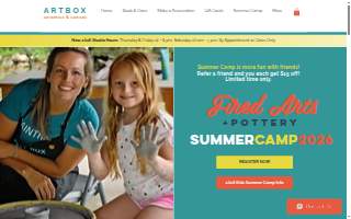 Art Box Ceramics & Canvas website
