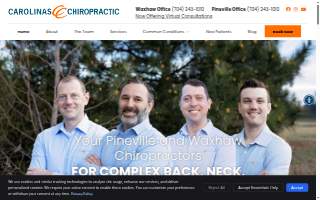 Carolinas Chiropractic and Spinal Rehab website