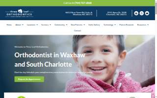 Three Leaf Orthodontics website