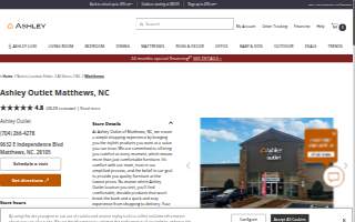 Ashley Outlet of Weddington website