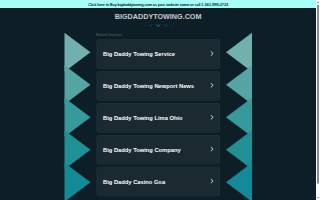 Big Daddy Towing of Matthews website