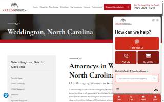 Collins Family & Elder Law Group of Weddington website