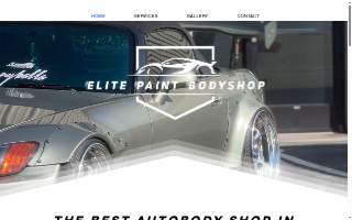 Elite Paint Bodyshop website