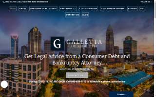 Galletta Law Firm website