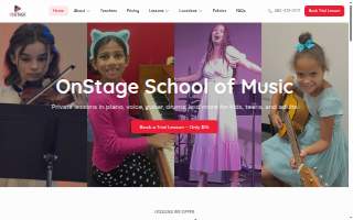 OnStage School of Music - Promenade on Providence website