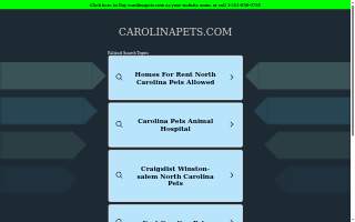 Carolina Pets Animal Hospital of Wesley Chapel website