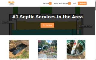 Dahl Septic Services website