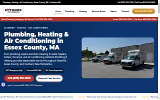 Extreme Plumbing Services website