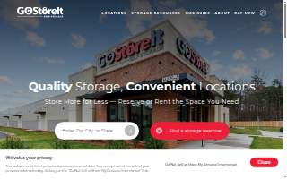 Go Store It Self Storage of Wesley Chapel website