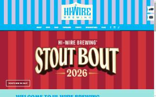 Hi-Wire Brewing Durham website