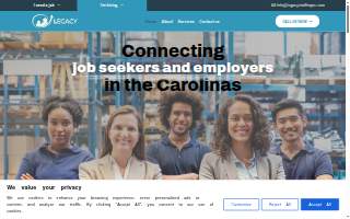 Legacy Staffing NC of Wesley Chapel website