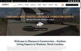 Mazzucco Construction website