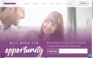 PrideStaff website
