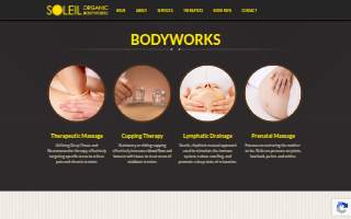 Soleil Organic Bodyworks website