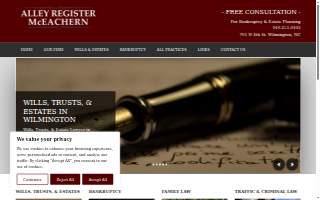 Alley, Register & McEachern Attorneys At Law of Leland website
