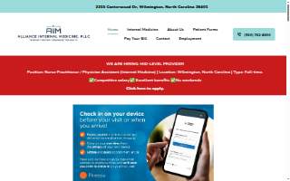 Alliance Internal Medicine (Formerly Wilmington Internal Medicine) website