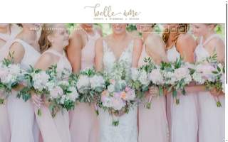 Belle Ame Events website