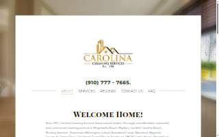 Carolina Cleaning Services website