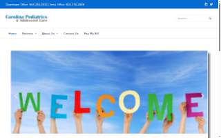 Carolina Pediatrics of Wilmington website