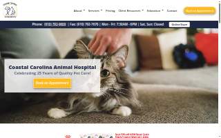 Coastal Carolina Animal Hospital website