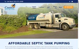 Coastal Septic Solutions website