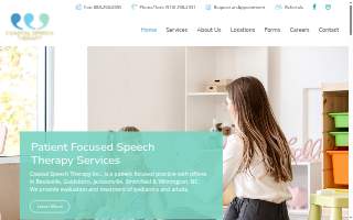 Coastal Speech Therapy Inc. of Wilmington website