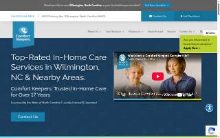 Comfort Keepers of Wilmington website