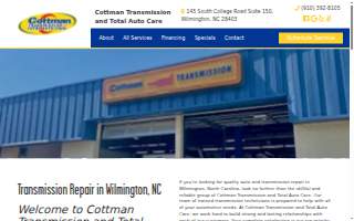 Cottman Transmission and Total Auto Care website