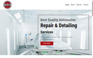 Custom Auto Body Collision Repair website