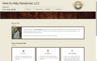 Here to Help Handyman, LLC website