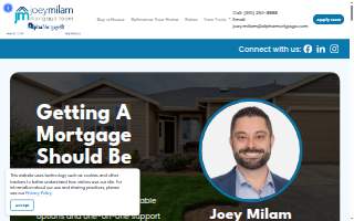 Joey Milam Mortgage Team of Wilmington website