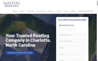 Masters Roofing website