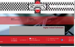 Register's Auto Glass website