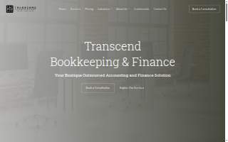 Transcend Bookkeeping & Finance website