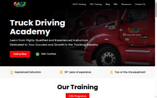 A2Z Trucking Academy website