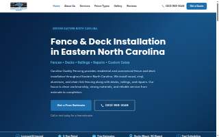 Carolina Quality Fencing website