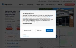 HearingLife of Wilson NC website
