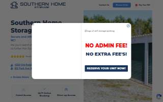 Southern Home Storage website