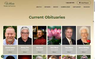 Wilson Memorial Service website