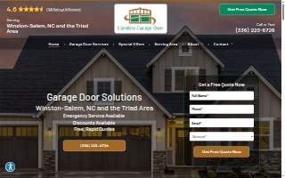 Carolina Garage Door website