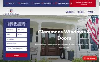 Clemmons Windows & Doors of Winston-Salem website