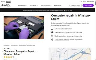 Computer Repair Services website