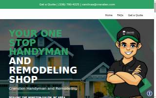 Cransten Handyman and Remodeling of Winston-Salem website