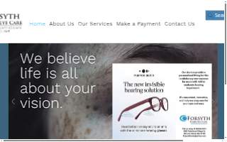 Forsyth Family Eye Care website