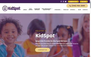 KidSpot Drop-in Kidcare website