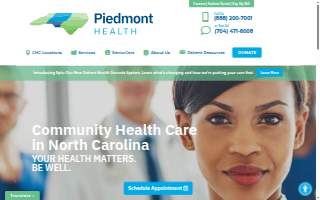 Piedmont Home Care website