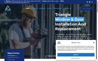 Triangle Window and Door website