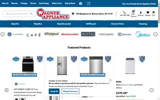 Wagner Appliance Sales of Winston-Salem website