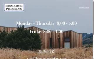Bismarck Printing website
