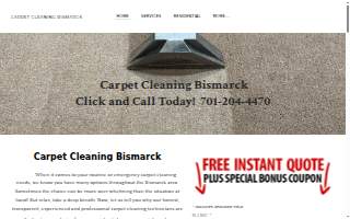 Carpet Cleaning Bismarck website